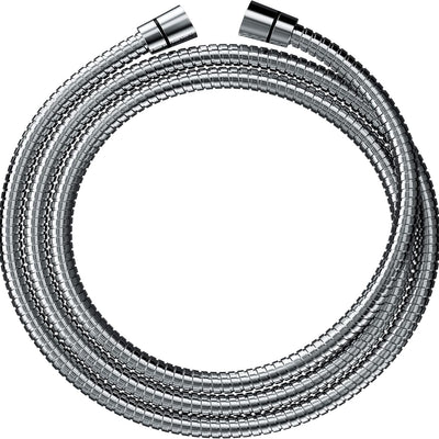 SparkPod 79-inch chrome stainless steel handheld shower hose with brass connectors and 1/2 inch NPT fittings