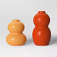 Room Essentials 2-Pack Ceramic Gourd Bud Vases – Watertight Floral Decor