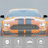 Pair of gloss black ABS plastic rear view mirror shell cover caps for 2015-2023 Ford Mustang by Jimen - view 4