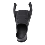 Black TPE freediving fin foot pocket size L EU 43-44 with non-slip textured sole and ergonomic 3D fit design - view 4