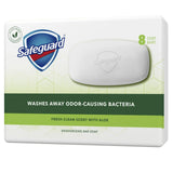 Safeguard antibacterial bar soap 8-pack of 4oz white bars with aloe fresh clean scent packaging - view 2
