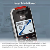 AT&T BL102-2 DECT 6.0 cordless phone system with 2 silver handsets, base unit, and chargers, open box - view 6