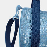Sun Squad Blue Mesh Duffel Bag - Recycled Polyester, Adjustable Strap — view 5 of 6