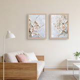 NCYEL Framed 3D Textured Floral Canvas Wall Art Set of 2 – 12x16 — view 4 of 8