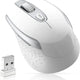 cimetech Wireless Silent Optical Mouse – 1600 DPI, 6-Button Ergonomic White