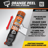 Two 25oz DAP Orange Peel Wall and Ceiling Texture Spray cans with Aim Tech nozzle, white finish, 2-pack - view 4