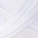 White sheer chiffon fabric panel draped over a wedding arch, 29 inches wide by 19 feet long, lightweight and flowing - view 3