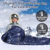 PY SUPER MODE Mummy Sleeping Bag 3-Season Waterproof Lightweight 32°F Blue — view 3 of 6