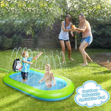 Posalimbaby Inflatable Splash Pad 68x43in with Basketball Hoop for Toddlers — view 6 of 6