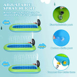 Posalimbaby Inflatable Splash Pad 68x43in with Basketball Hoop for Toddlers — view 4 of 6