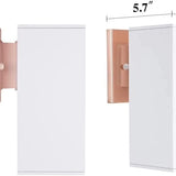 Cerdeco 9" Rose Gold Outdoor Wall Sconce – IP64 Waterproof White Glass — view 5 of 5
