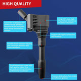 DrCax ignition coil replacement part 06J905110G for VW Beetle Golf Jetta Audi 1.8L 2.0L engine - view 4