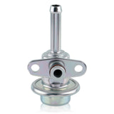 Genuine OEM Nissan fuel pressure regulator part number 2267038U00 in original packaging, metal construction