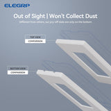 ELEGRP 4-gang screwless matte white decorator wall plate cover 8.57 by 4.88 inches polycarbonate finish - view 4