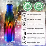 CHILLOUT LIFE 17oz UV Rainbow Insulated Stainless Steel Kids Water Bottle — view 2 of 8