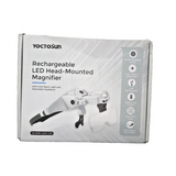 YOCTOSUN LED Headband Magnifier – 6 Lenses 1.0X–4.0X USB-C Rechargeable – Open Box — view 2 of 8