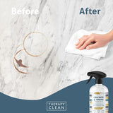 Therapy Clean Granite & Stone Cleaner Polish 14oz – pH Neutral with Microfiber Cloth – Used — view 7 of 8