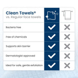Clean Skin Club Clean Towels XL 50ct Disposable Bamboo Face Towels — view 8 of 8