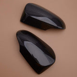 Pair of gloss black ABS side rearview mirror cover trim caps for Toyota C-HR 2017-2020, part YCA13604 - view 3