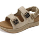 ONCAI Women's Orthopedic Platform Sandals with Adjustable Arch Support Strap