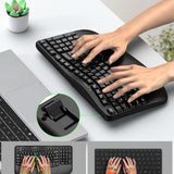 EDJO Wireless Ergonomic Wave Keyboard with Wrist Rest – Open Box — view 4 of 8