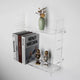 Clear Acrylic Floating Wall Shelves 2-Pack 15" – 11 lb Capacity
