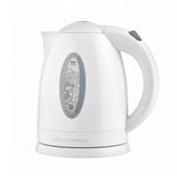 OVENTE KP72W white 1.7L electric kettle with stainless steel concealed heating element and water level gauge