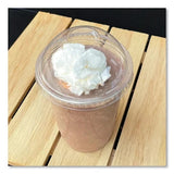 Boardwalk clear PET dome lids with straw slot for 9-10 oz cold cups shown in bulk 1000-count carton - view 3