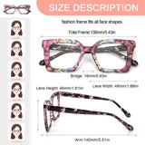 KoKoBin 3-Pack Square Blue Light Blocking Reading Glasses +2.75 Unisex — view 4 of 7