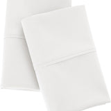 Two white king-size sateen pillowcases folded neatly, Amazon Aware 300TC organic cotton king pillowcase set - view 3