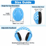 PandaEar Baby Noise Cancelling Earmuffs – Blue | Infant & Toddler Ages 0–3 – Open Box — view 3 of 8