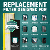 GermGuardian FLT4825 Filter B HEPA air purifier replacement filter for AC4825 AC4880 models, white pleated design - view 4