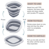 Goderewild Collapsible 10L Square Bucket – Foldable Pail for Camping & Car Wash — view 4 of 8