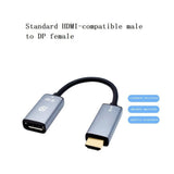 CORN silver HDMI male to DisplayPort female adapter cable DZ-X-131 with gold-plated connectors, 6.5 inches - view 4