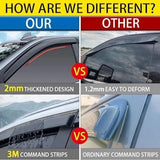 LETINGFAR 4-Piece Tape-On Rain Guards for 2006-2011 Honda Civic Sedan — view 4 of 6