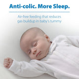 Dr. Brown's Options+ Wide-Neck Glass Baby Bottles 5oz 3-Pack with Level 1 slow flow anti-colic nipples, BPA-free - view 7