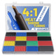 Eventronic 600pc 4:1 Adhesive-Lined Marine Grade Heat Shrink Tubing Kit, 7 Sizes