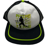 ESPN PrimeTime Football Trucker Hat – Neon Green Flat Brim Snapback Cap — view 1 of 2