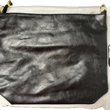 Yonisole Black Faux Leather Large Tote Bag with Gold Hardware & Bonus Strap — view 2 of 7