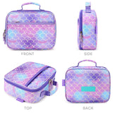 mibasies Kids Mermaid Tail Insulated Lunch Box Bag for School Girls — view 6 of 8