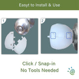 Heart of Tafiti Child Proof Door Knob Covers – White 4-Pack Snap-In — view 4 of 7