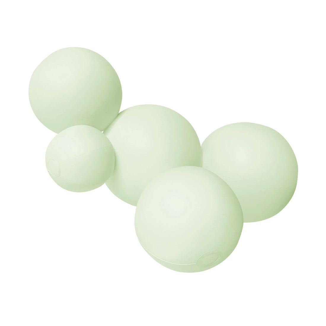 MINNIDIP matcha green matte vinyl balloon garland in 5-cluster arrangement, 40 inches wide, for party decor