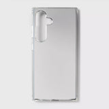 Heyday slim mirror finish protective case for Samsung Galaxy S24 in silver glossy reflective hard shell cover - view 2