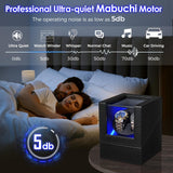 BEWISHOME Double Watch Winder for 2 Automatic Watches – 4 Modes, Quiet LED — view 3 of 8