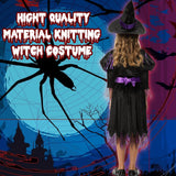 LIZHOUMIL Girls Classic Witch Halloween Costume Dress - Kids Medium — view 2 of 3