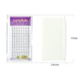 Le-Hoki 5D premade volume lash extensions tray with 120 C curl 0.07mm 12mm black fans in 12 rows - view 5
