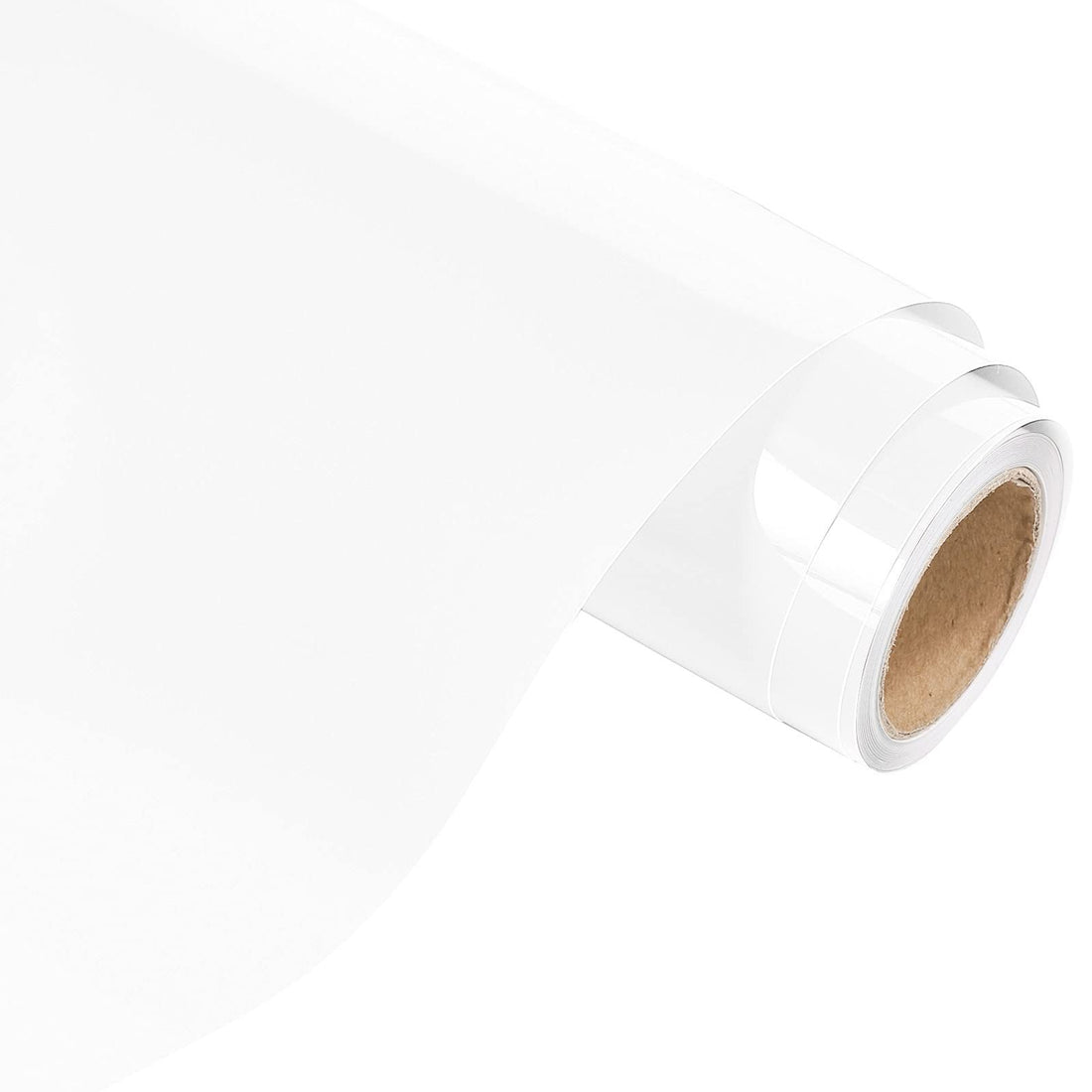 GirafVinyl glossy white permanent adhesive vinyl roll 12 inches wide by 15 feet with PET release liner backing