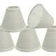 Aspen Creative Pearl Linen Empire Clip-On Chandelier Lamp Shades – Set of 5