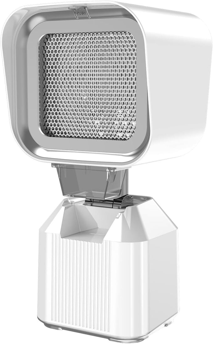 CENWOPAL white stainless steel portable desktop range hood with LED light and 3-speed control for countertop use