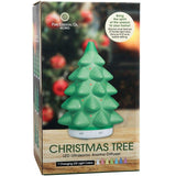 Green Christmas tree shaped ultrasonic essential oil diffuser with glowing LED lights, 6x9 inches, by Pure Essential Oil Works - view 8